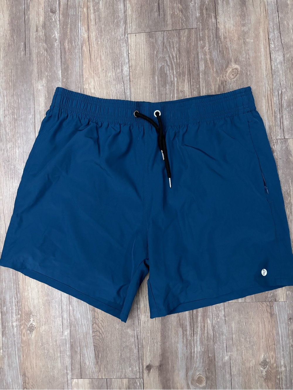 Men’s Navy Swim Trunks with Drawstring Waist